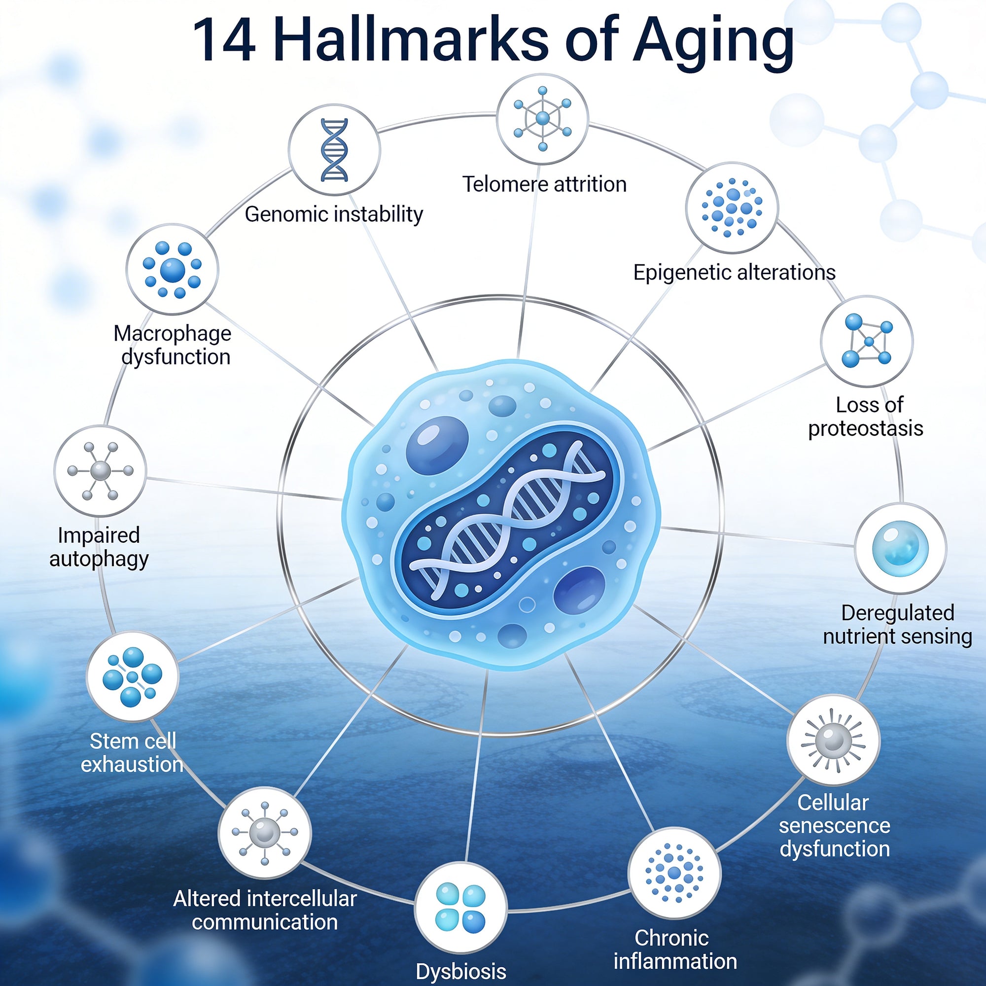 Hallmarks of Aging – dlaczego się starzejemy i co naprawdę dzieje się w naszych komórkach
